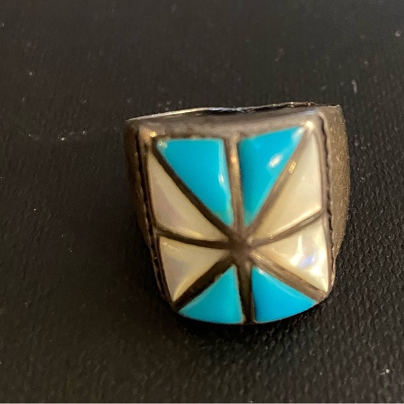 Vintage Men’s Navajo Ring Sz 9.5. - Picture 6 of 10